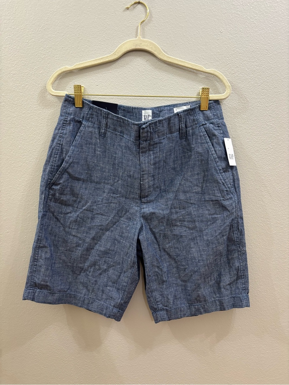 GAP downtown Bermuda Chambray Blue Casual Shorts
